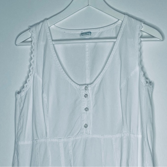 Toque de algodon White embroidered lace sleeveless dress Made in Peru Size 24 - Picture 4 of 15
